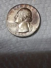 1947 Washington Silver Quarter In EF/AU Condition In My Opinion. #612