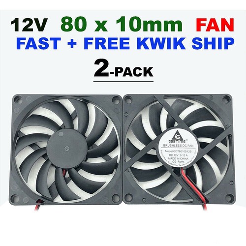12V PC Ventilator lüfter 70mm 80mm 60/50/40/30/25mm Leise PC Gehäuselüfter - Bild 55 von 59