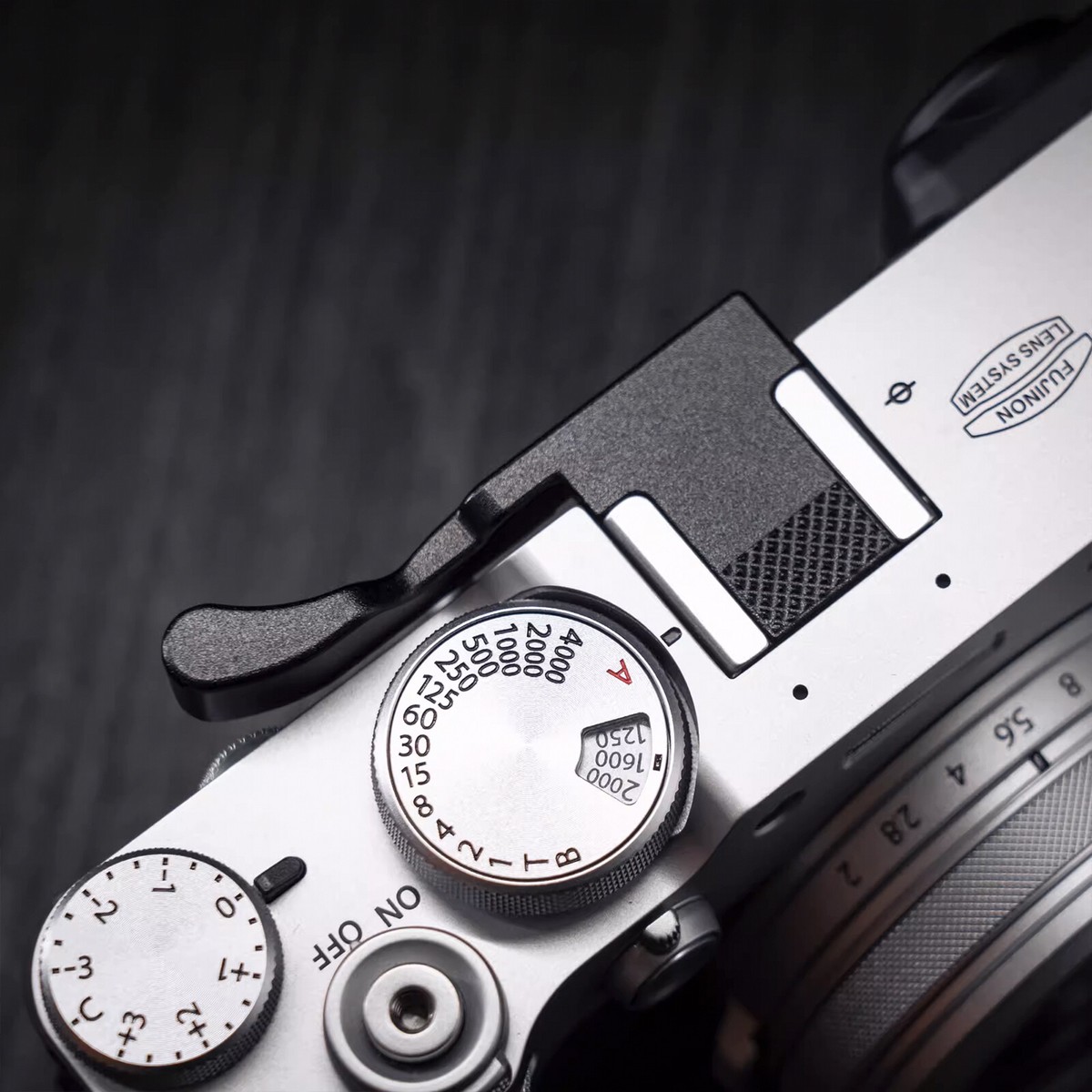 Original For Fujifilm X100F Diamond Pattern Anti slip Metal Finger