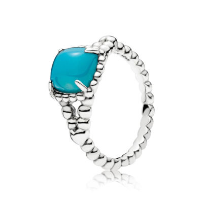 Pandora Ring ''Blue Vibrant Spirit'' 197188NSC-52