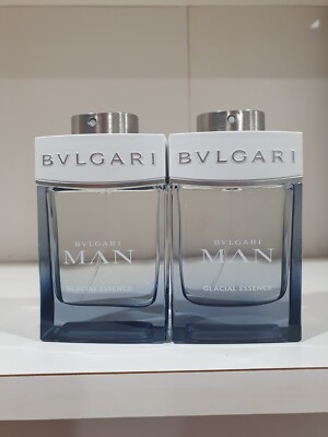 LOT OF 2 Bvlgari Man Glacial Essence 3.4 oz Eau De Parfum Spray for Men