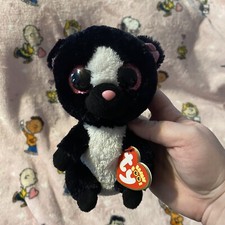 Ty Beanie Boos Flora Skunk 6  Red Heart Tag Retired Plush Stuffed Animal
