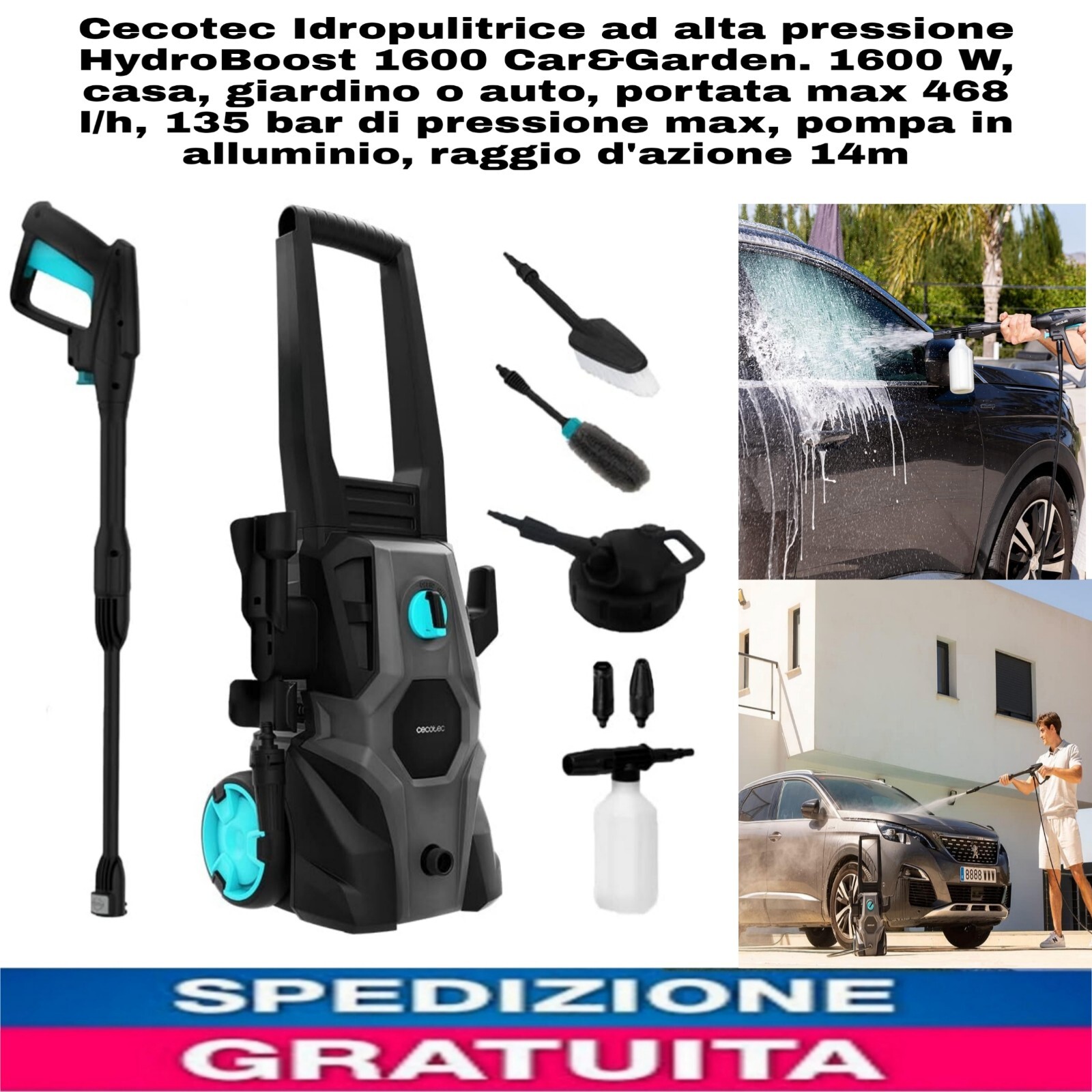 Idropulitrice 1600W 125 Bar: La Forza del Pulito Tradizionale