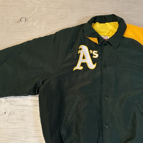 Vintage 90s MLB Starter Diamond Collection Oakland A's Athletics Dugout Jacket S - Picture 11 of 24
