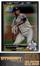 2017 Bowman BCP54 Anderson Espinoza Chrome Prospects Gold Shimmer