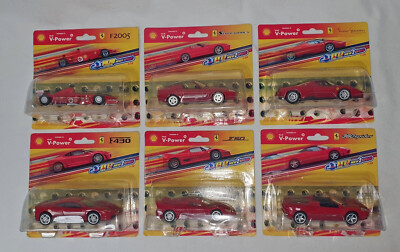 Shell V Power Ferrari Modellautos 1:38 in OVP  Komplett 6Stk.