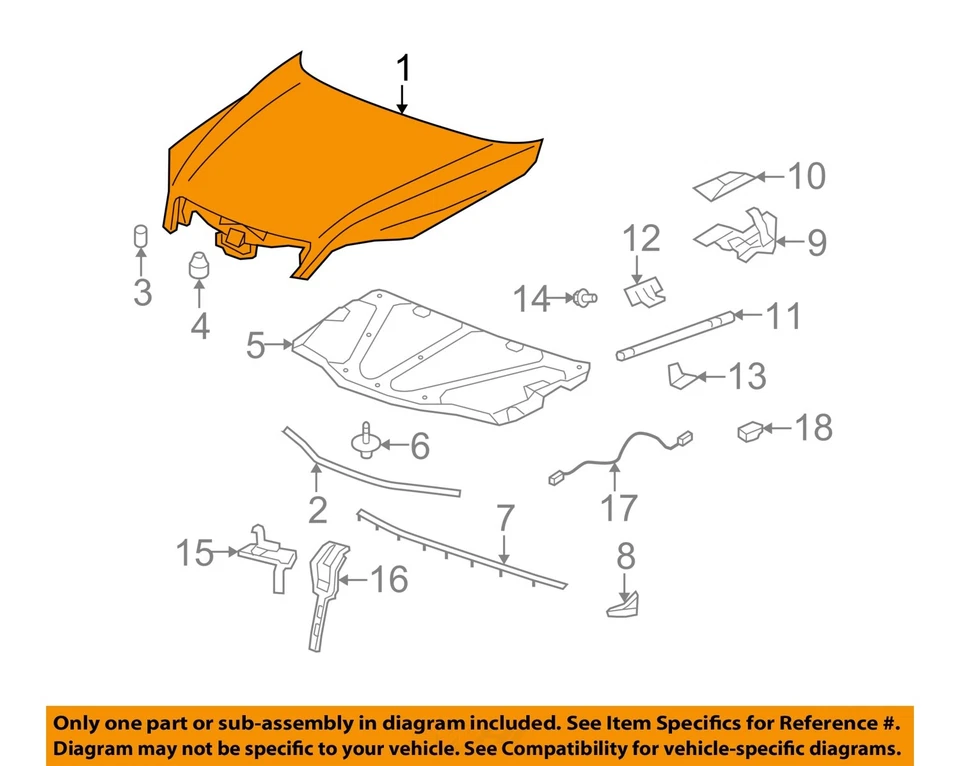 Used Hood fits: 2014 Chevrolet Captiva sport  Grade A - Imagem 3 de 4