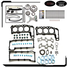 Fits 2002-2003 Ram 1500 Liberty 3.7L Timing Chain Kit With Head Bolts Gasket Set