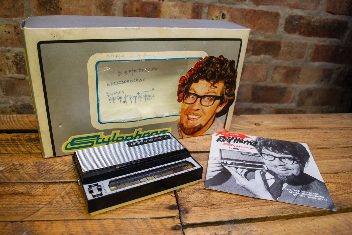 vintage Rolf Harris stylophone. Black Version. Boxed And Working