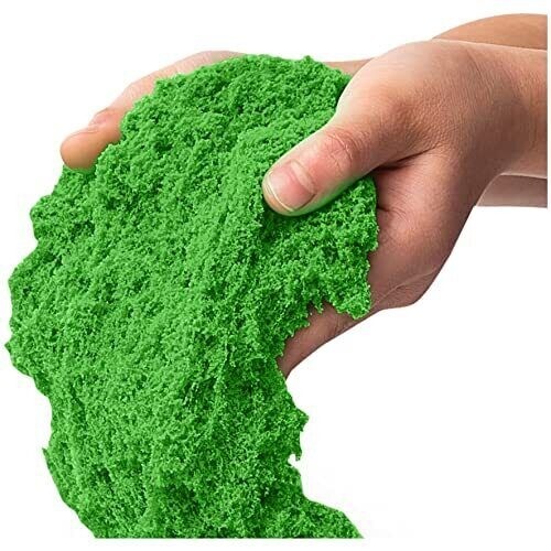 Kinetic Sand, 2.5lbs Green Play Moldable Sensory Toys Resealable