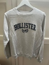 Womens Grey Hollister Sweatshirt L