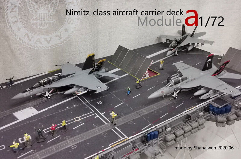 1/72 Nimitz Aircraft Carrier Deck Model Helipad A4 Module