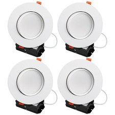 13.5W 6inch Gimbal LED Recessed Light, Dimmable Adjustable Downlight