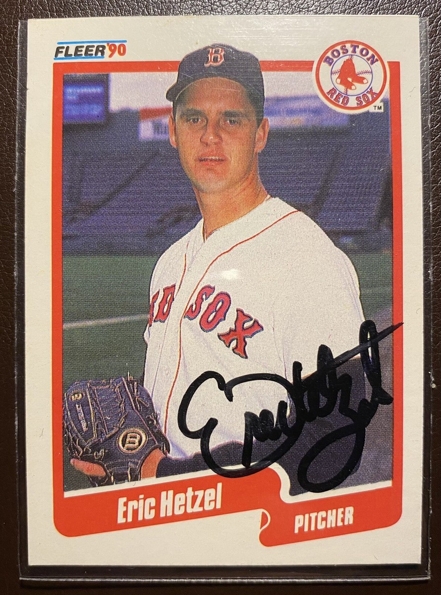 エルテ 『ニューヨーク、ニューヨーク』ファイン チャイナ 1990年 署名入 1990 Fleer Eric Hetzel Signed Card #279 Boston Red Sox (NA AU) | eBay