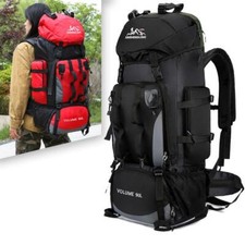 90l Waterproof Hiking Camping Backpack Trekking Bag Rucksack Largecapacity Travl