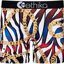 Ethika Glory Be Gold Chain Boxer Briefs Red White Blue Gold VARIOUS SIZES