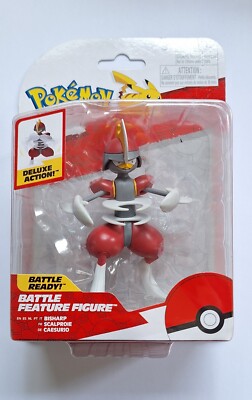 Pokémon PKW3421 - Battle Feature Figure - Caesurio Official Articulated Figure, 11.5 cm