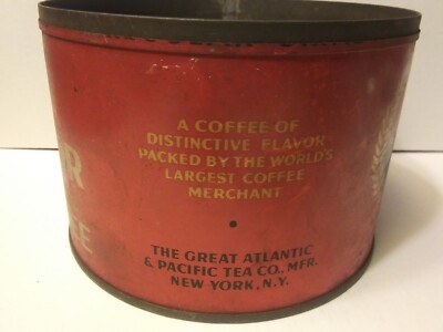 Vintage Condor High Flavor Coffee Can, 1 lb. key-wind, no lid. A