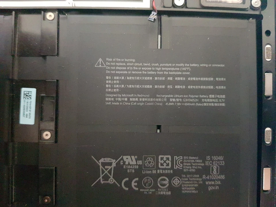 GENUINE Battery For MICROSOFT Surface Book 3 1868, Surface LAPTOP 3 EXCELLENT - Image 2 of 4