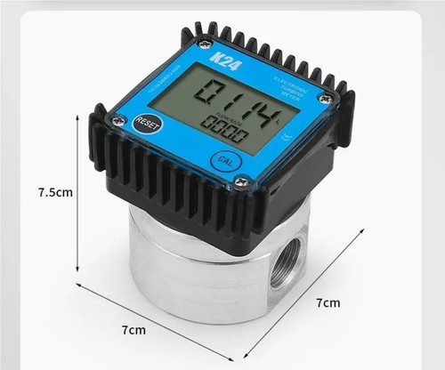 Misuratore di portata micro turbina benzina metanolo acqua display digitale elettronico - Foto 4 di 8
