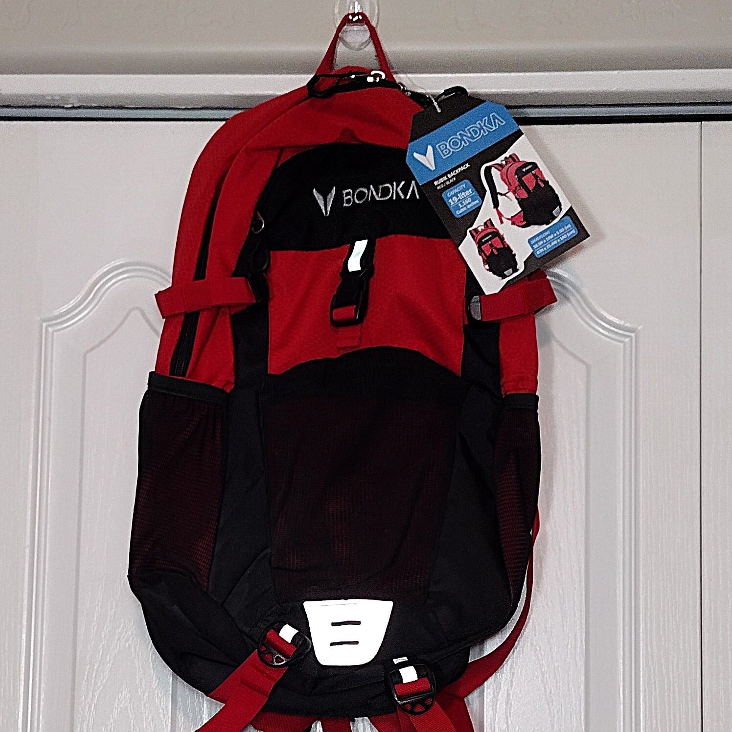 19l Bondka Rubik Red Black Padded Straps Camping Everyday Sc
