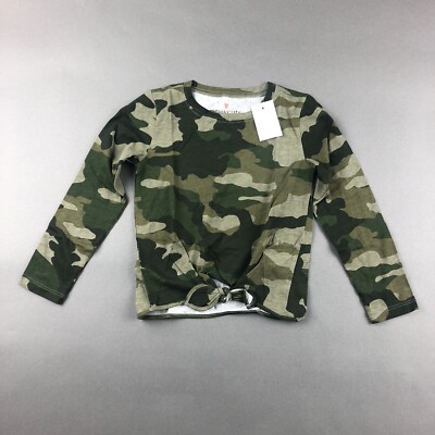 J. Crew Girls Camo Tie-front Long 
