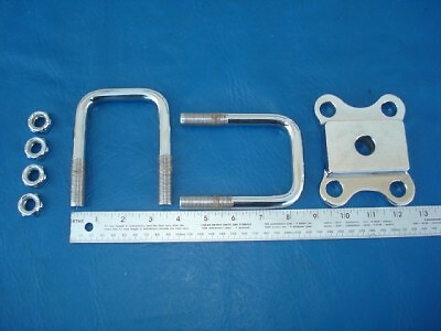 Pete & Jakes #1000C Chrome Spring Plate & UBolts 1935 37 38 39 40 41 46 48 Ford - Picture 3 of 6