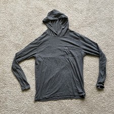 Vineyard Vines Long Sleeve Hoodie Edgartown Tee Mens S Gray