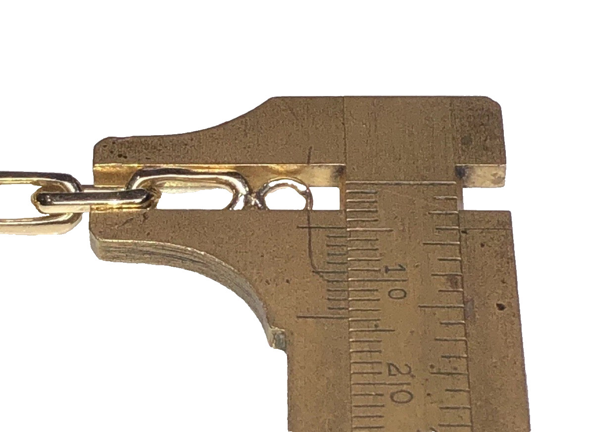 18K Solid Yellow Gold Unique Interlocking Paper C… - image 4