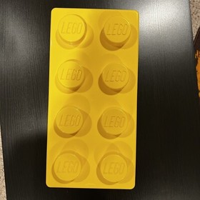 LEGO Storage Brick Case 8 Stud Yellow Container Plastic 2015 Bin Box EMPTY 10696