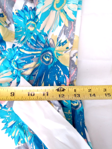 VINTAGE 50s 60s Sun Dress Size 6 Floral Rockability 100% Cotton Sweetheart Neck - Bild 9 von 9
