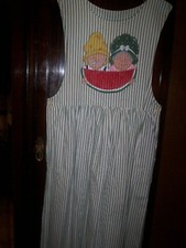 Texas Country 100 Cotton Grandma  Grandpa Pullover Graphic Watermelon Dress