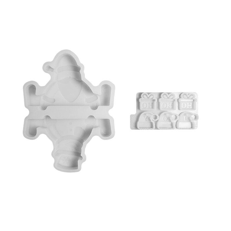 Christmas Snowman Santa Silicone Cement Silicone Molds for Epoxy Resin