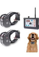 Dog Wireless Fence Training Collar Two Way Signal Pet 2-in-1 System: 2 Dogs