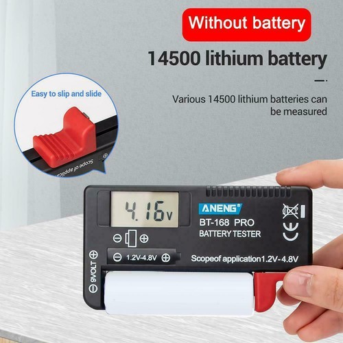 Digital Lithium Battery Tester Checker 1.5V And AA Power AAA Cell Measure Y7I1 - Afbeelding 5 van 12