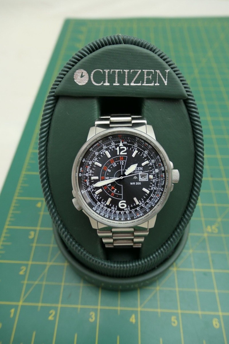 Citizen Men's Eco-Drive Promaster GMT Nighthawk WR200 Dual Citizen Men's Eco-Drive Promaster GMT Nighthawk WR200 Dual