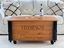  Couchtisch Truhe Wohnzimmertisch Sofatisch Holz massiv vintage shabby loft alt