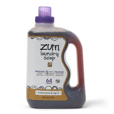 Indigo Wild Zum Clean Laundry Soap - Plant-Based Liquid Laundry Soap - Contai...