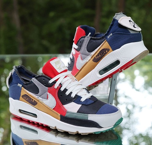 Nike Air Max 90 Legacy femme taille 11 collège bleu marine os clair personnalisé DJ4878-400