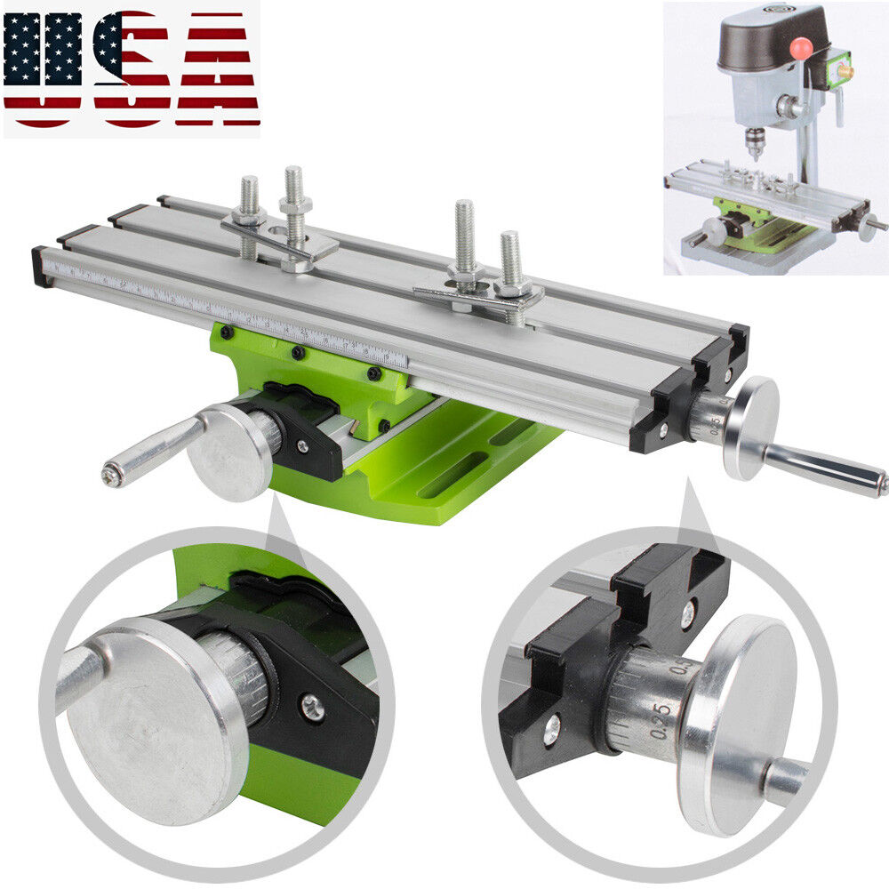 US Milling Machine Compound Work Table Cross Slide Bench Drill P