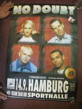 No Doubt Poster Gwen Stefani Hamburg Sept 14 Sporthalle