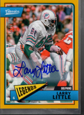 A4600- 2018 Classics Significant Autogramme Gold #144 Larry Little Auto / 25