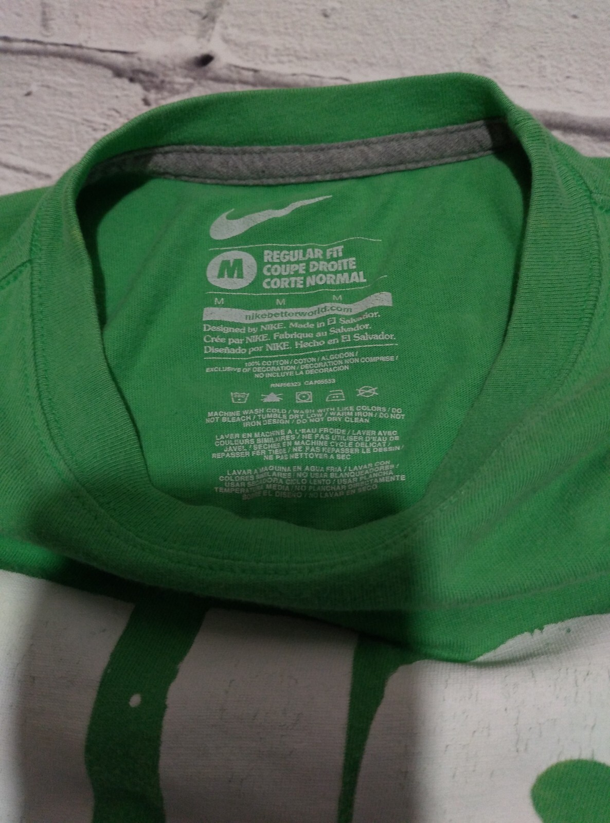 Mens M Green Nike T Shirt Just Do It Casual Sportswear Short Sleeve thumbnail 3