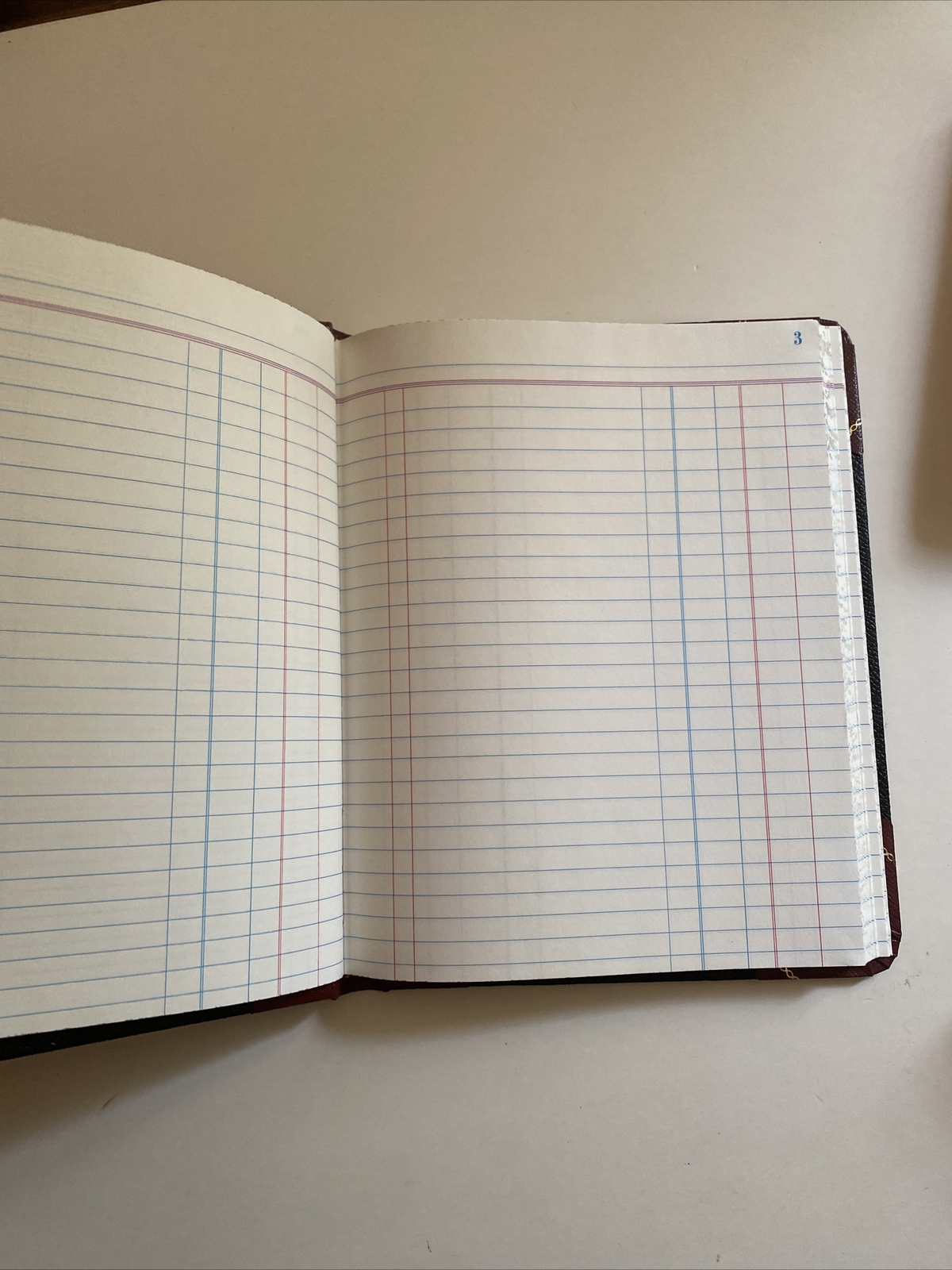 Boorum & Pease Record/Account Book Record Rule Black/Red 160 Pages 9 5/