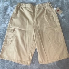 Boy's Size XL Levi's Levi Strauss Khaki Beige Cargo Shorts Summer School New