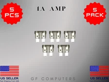 5 Pack 1 AMP ATC/ATO STANDARD Regular FUSE BLADE 1A CAR TRUCK BOAT MARINE RV
