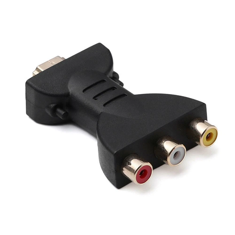 Audio Adapter HDMI-compatible Klinke Stecker auf 3 Cinch Chinch für  Konverter ES