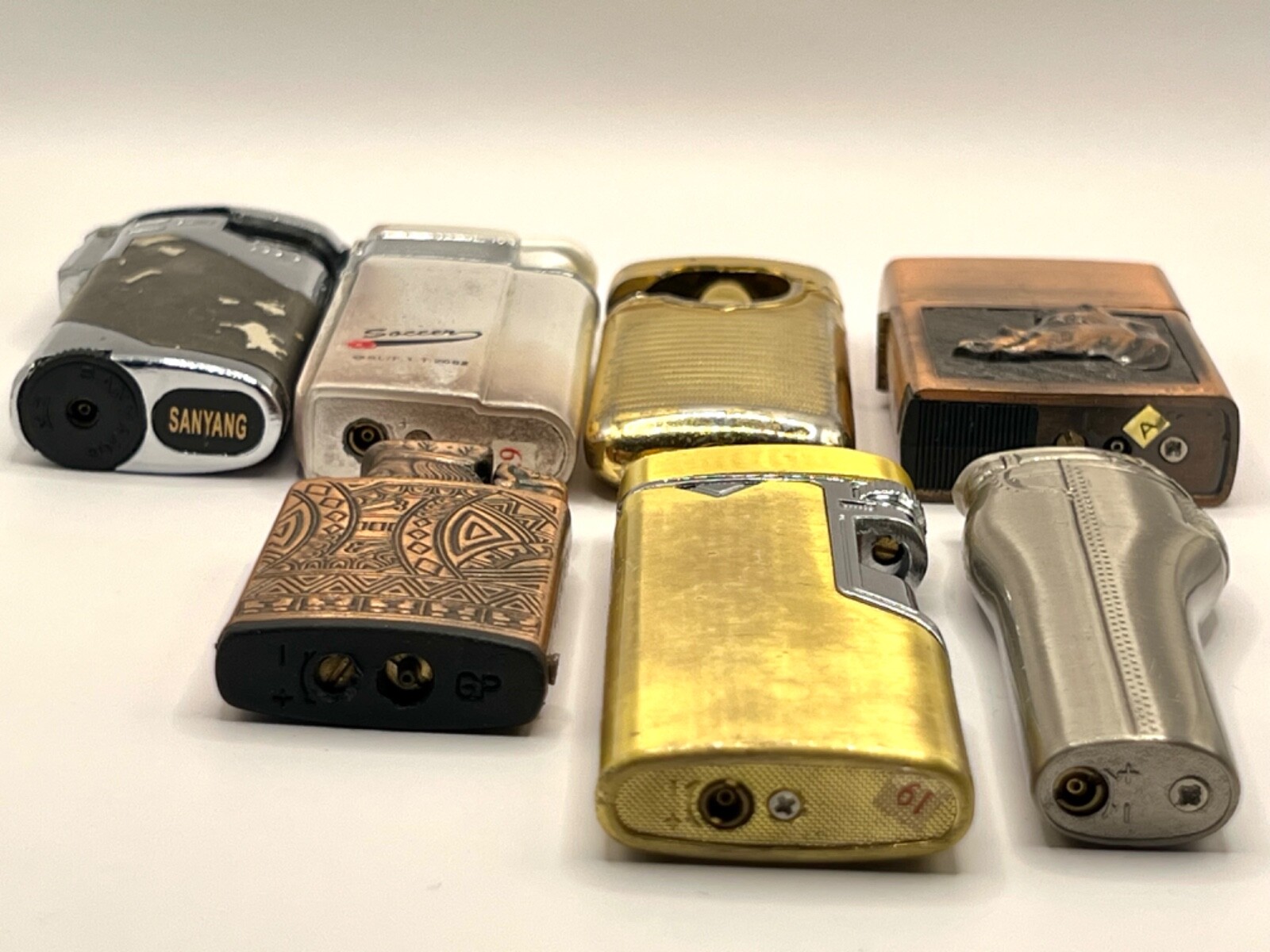 Vintage Collectible lighter lot Set 7Pcs Nice itmes Rare Collection