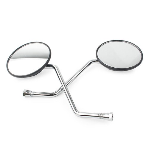 For Suzuki Pair 10mm Motorcycle Rear View Rearview Side Round Mirrors Universal - Picture 11 of 12