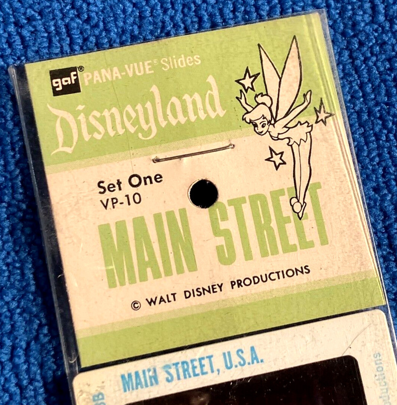 Variant - 1966-70's Disneyland Park Souvenir "GAF" Color Slide Set "Main Street"